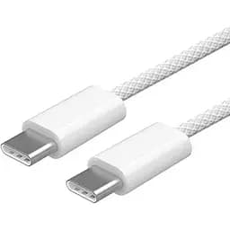 Кабель PD 240W USB-C на USB-C (2m) Woven для Apple (OEM) white - мініатюра 2