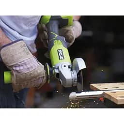 Шліфмашина кутова акумуляторна RYOBI, M18 M18 R18AG-140S, діаметр 115мм (ЗП+1 акум.x 4.0Aг, сумка) - мініатюра 2