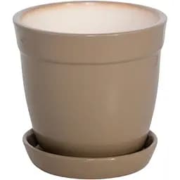 Керамічний горщик Nana Keramiks Глорія 1 л глянець мокко (gloria-1-mok)