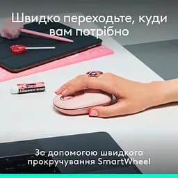 Комплект клавіатура та миша Logitech POP Icon Combo Bluetooth UA Rose [920-013142] [121100] - мініатюра 11