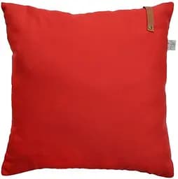 Подушка декоративная Прованс Scarlet с кожаным декором, 45х45 см (14952)