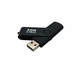 Флеш-накопичувач XON FlashDrive DuoConnect 256GB (USB 3.0 + USB Type-C) Чорний (FX3DR256PB 7553) - мініатюра 3