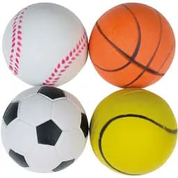 Іграшка для собак TatraPet Dental Fun м'який гумовий м'ячик 6 см в асортименті