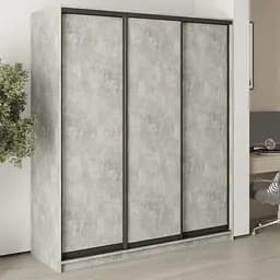 Шкаф-купе трехдверный MebelStar Стандарт BG 3ДСП 180x45x210 см Бетон (MBS-8268)