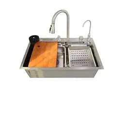 Кухонна мийка із вбудованим змішувачем Zerix ZH7546-SET-06.SUS304 Decor ZX5682, Decor