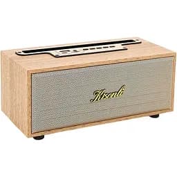 Колонка Kisonli G12A Bluetooth 5.0, 1х8W, 1200mAh, USB/TF/BT/AUX, DC: 5V/1A, Wooden, BOX, Q40