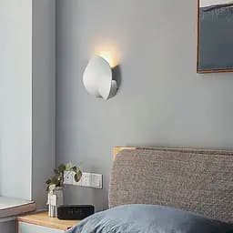 Біле бра у вигляді листочка 18х15 см Арт. WB 11/1 WT Line F