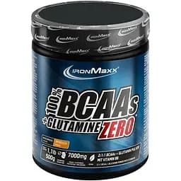 Амінокислота IronMaxx 100% BCAAs + Glutamine Zero Персик 500 г