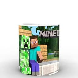 Кухоль GeekLand Minecraft Майнкрафт Стів MС.02.001 330 мл білий