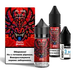 Набір компонентів для самозамісу сольової заправки для вейпу Flavorlab FL350 30 мл, 0-50 мг Cherry Menthol Вишневий ментол (15400)