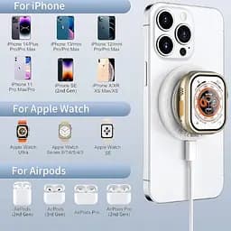 БЗП Wiwu Wi-W027 3 in 1 wireless charger White - мініатюра 2