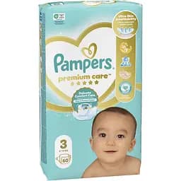 Підгузки Pampers Premium Care Розмір 3 (6-10 кг) 60 шт. - мініатюра 2