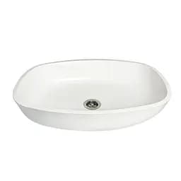 Умивальник накладний Adamant Amarant White 540x410x130мм, штучний камінь 54 см