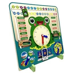 Деревянная развивающая игрушка Mideer MD 2852 Часы-календарь с погодой и датами