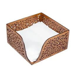 Деревянная салфетница VANZA SPLASH walnut - M (17.5 см)