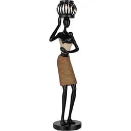 Статуетка- свічник J-line африканська жінка з немовлям 48 см (21568)