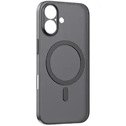 Силіконовий чохол iPhone 17 Momax CaseForm Lite Magnetic Case with MagSafe - Матовий чорний, Obsidian Black (MTAP25SD)