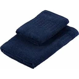 Набір рушників махрових Ardesto Lotus 50х90 см, 70х140 см, 2 шт. темно-синій (ART2357DB)