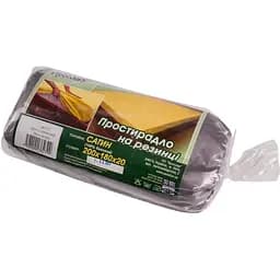 Простыня на резинке Ярослав 200х180х20 см сатин серо-голубая (38279_02)