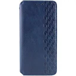 Шкіряний чохол-книжка GETMAN Cubic (PU) для Xiaomi Redmi 15C (Global) / Poco C85 (Global) Синій