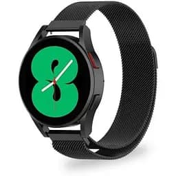 Ремінець для Samsung Galaxy Watch 4 Classic 46mm - чорний металевий ширина кріплення 20мм Watchbands Milanese Loop (WB00S4MMILANESE2D446)