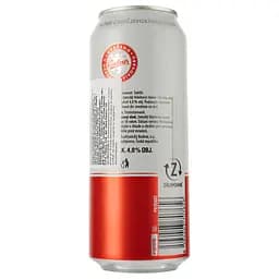 Упаковка пива Budweiser Budvar Бочкове світлого 4% 12 л з/б (0.5 л х 24 шт.) - мініатюра 3
