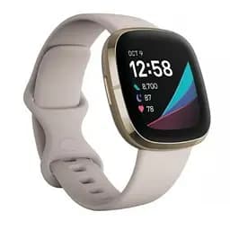 Смарт-годинник Fitbit Sense Lunar White/Soft Gold Stainless Steel (FB512GLWT)