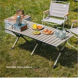 Складаний стіл Naturehike Star Jane T01 CNK2550JJ018, 119х60 см, вуглецева сталь, чорний - мініатюра 5