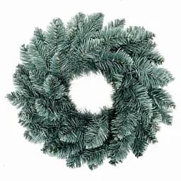 Вінок новорічний різдвяний Hvoya Elegant зі штучної хвої блакитний 40 см