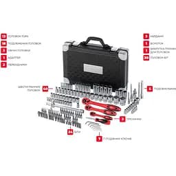 Набір інструментів Intertool ET-7151 151шт [85179] - мініатюра 10