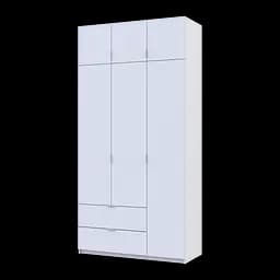 Розпашна Шафа для одягу Doros Лукас Білий 3ДСП 120х50х240 (80737796) - мініатюра 2