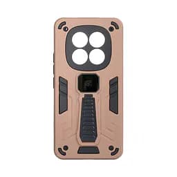 Чехол для Xiaomi Redmi Note 15 Pro 4G, Proover, коричневый, с подставкой и магнитом, противоударный, ударопрочный, бронированный, панель-накладка, защита всего корпуса, термополиуретан (TPU) + поликарбонат (PC), ArmorStandart (ARM89753)