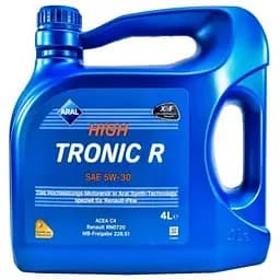 Моторное масло Aral HighTronic R 5W-30, 4л (7127)