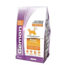 Сухий корм Gemon Adult Complete курка з індичкою для дорослих кішок 0,400 гр