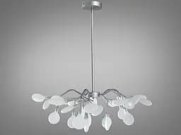 Привлекательная новинка, люстра в гостиную "Светлячок", 30 ламп, хром сатин