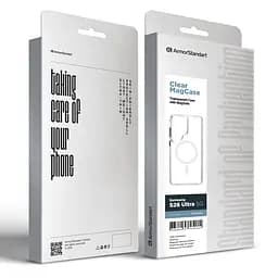 Чехол Samsung Galaxy S26 Ultra 5G, Clear MagCase, прозрачный, противоударный, магнитный, панель-накладка с поддержкой MagSafe, поддержка беспроводной зарядки магсейф, защита всего корпуса, TPU+PC, ArmorStandart (ARM88865) - мініатюра 3