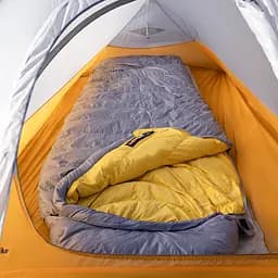 Спальник з натуральним пухом Naturehike CW400 NH18C400-D, p-р L, жовто-сірий - мініатюра 9