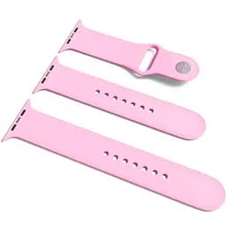 Силиконовый ремешок для Apple Watch Sport Band 42(ser.1-3)/44/45/46/49mm (S/M&M/L) 3pcs Розовый / Light pink