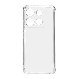 Прозрачный чехол для Infinix Smart 7 (X6515)/7 HD (X6516) с защитой камеры и усиленными бортами, тонкий, силиконовый, бесцветный, ударостойкий, противоударный бампер c закрытой камерой, ArmorStandart (ARM68458)