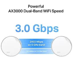 Роутер TP-Link mesh Deco X50 PoE AX3000 1Pcs White 802.11ax (Deco-X50-PoE-1-pack) - мініатюра 8