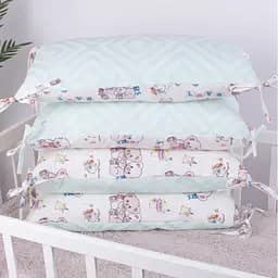 Подушка-борт MirSon Kids Time 18-0005 Kind Bear захисна біла 4 шт. - мініатюра 4