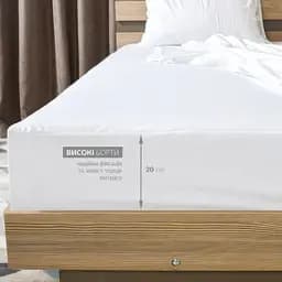 Наматрацник Ideia Aqua-Stop з бортом 80х190х23 см білий (8-11720) - мініатюра 2