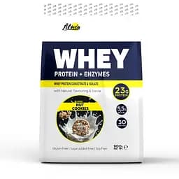 Протеїн Whey Protein + Enzymes, 900 грам Горіхове печиво FitWin fit0024049