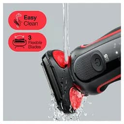 Електробритва Braun Series 5 51-R1000s BLACK / RED - мініатюра 6