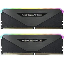 Модуль пам'яті для комп'ютера DDR4 32GB (2x16GB) 3600 MHz Vengeance RGB RT Black Corsair (CMN32GX4M2Z3600C18)