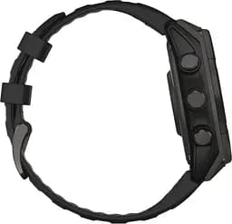 Смарт-годинник Garmin Fenix 8, 51mm Solar Sapphire Carbon Gray DLC Titanium w. Black/Pebble Gray S. Band 010-02907-10/11/7 - мініатюра 6