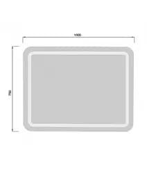 Дзеркало Мойдодир Палермо 100x75/75x100 з LED-підсвіткою - мініатюра 4