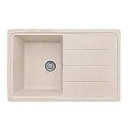 Кухонная мойка из искусственного камня прямоугольная WiZ №15 ​​780х500 (Бежевая)