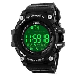 Наручні чоловічі смарт годинник Skmei 1227 Black (12373)