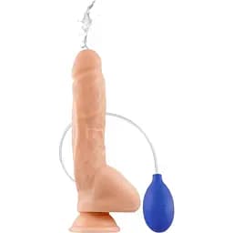 Закінчуючий фалоімітатор Real Body - Cum Roby: довжина 23 см, діам. 4,2 см, ТРЕ, присоска